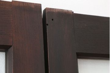 【買取】アンティーク建具　総欅!特別注文造り　ガラス戸(建具、引き戸)を買取りました。