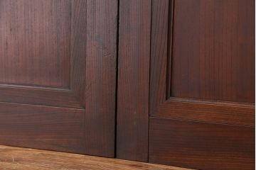【買取】アンティーク建具　総欅!特別注文造り　ガラス戸(建具、引き戸)を買取りました。