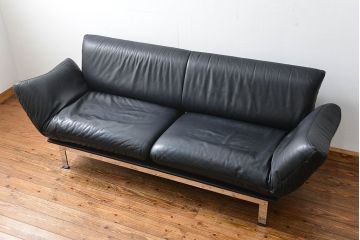 【買取】中古 デセデ(de Sede) 本革 2人掛けワイドソファ DS-140 (定価 約100万円)
