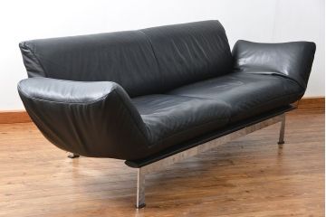 【買取】中古 デセデ(de Sede) 本革 2人掛けワイドソファ DS-140 (定価 約100万円)