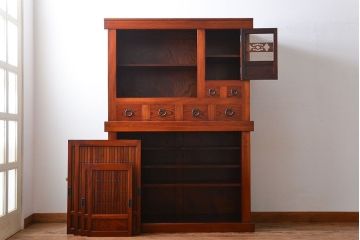【買取】松本民芸家具 欅材 四尺水屋箪笥を買取りました