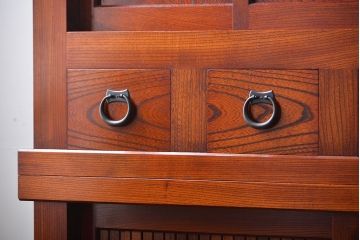 【買取】松本民芸家具 欅材 四尺水屋箪笥を買取りました