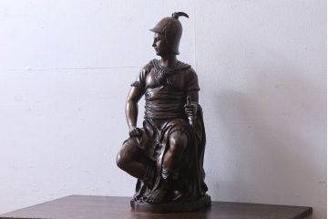 【古美術買取】ヨーロッパアンティーク　ブロンズ像　兵士像(アンティーク　置物・彫刻)を買取りました。