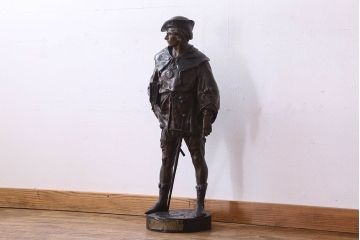 【古美術買取】ヨーロッパアンティーク　Emile Picault　ブロンズ像(アンティーク、彫刻、置物)を買取りました。