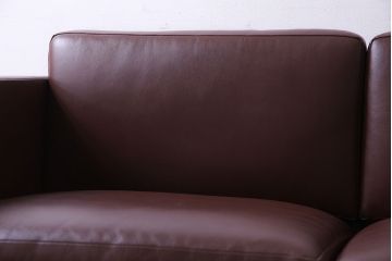 【買取】中古　ノル/ノール(Knoll)社　本革3人掛けソファ(アームソファ)(定価約220万円)