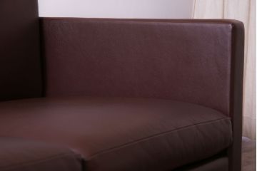 【買取】中古　ノル/ノール(Knoll)社　本革3人掛けソファ(アームソファ)(定価約220万円)