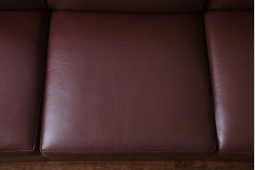【買取】中古　ノル/ノール(Knoll)社　本革3人掛けソファ(アームソファ)(定価約220万円)