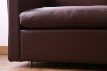 【買取】中古　ノル/ノール(Knoll)社　本革3人掛けソファ(アームソファ)(定価約220万円)