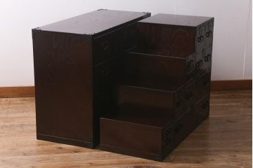 【買取】青木産業 ケヤキ材 階段箪笥セットを買取りました