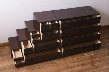 【買取】青木産業 ケヤキ材 階段箪笥セットを買取りました