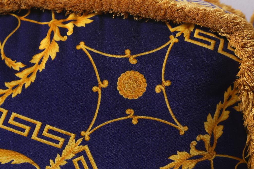 【買取】中古 ユーロカーサ(EURO CASA) イタリア VERSACE(ヴェルサーチ) スリーシーターソファ(三人掛け、3人掛け、トリプルソファ)(定価約180万円)