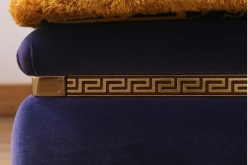 【買取】中古 ユーロカーサ(EURO CASA) イタリア VERSACE(ヴェルサーチ) スリーシーターソファ(三人掛け、3人掛け、トリプルソファ)(定価約180万円)