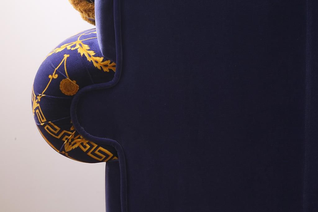 【買取】中古 ユーロカーサ(EURO CASA) イタリア VERSACE(ヴェルサーチ) スリーシーターソファ(三人掛け、3人掛け、トリプルソファ)(定価約180万円)
