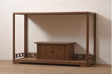 【買取】IDC大塚家具　松創　清　桑材　飾棚(飾り棚)を買取りました。(定価約136万円)