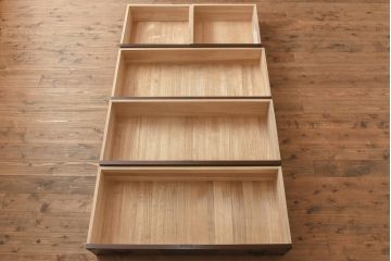 【買取】在庫未使用品 IDC大塚家具 欅産業 KC-35 仙台箪笥 三・五尺兼用タンス(衣装箪笥)(定価約61万5千円)