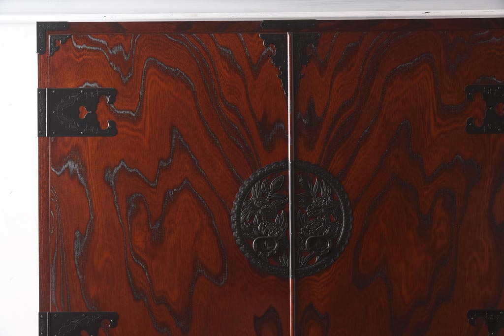 【買取】在庫未使用品 IDC大塚家具 欅産業 KC-35 仙台箪笥 三・五尺兼用タンス(衣装箪笥)(定価約61万5千円)