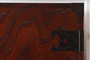 【買取】在庫未使用品 IDC大塚家具 欅産業 KC-35 仙台箪笥 三・五尺兼用タンス(衣装箪笥)(定価約61万5千円)