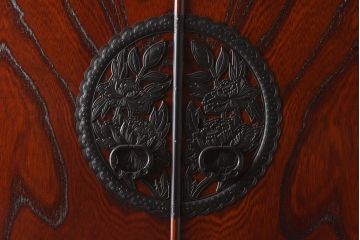 【買取】在庫未使用品 IDC大塚家具 欅産業 KC-35 仙台箪笥 三・五尺兼用タンス(衣装箪笥)(定価約61万5千円)