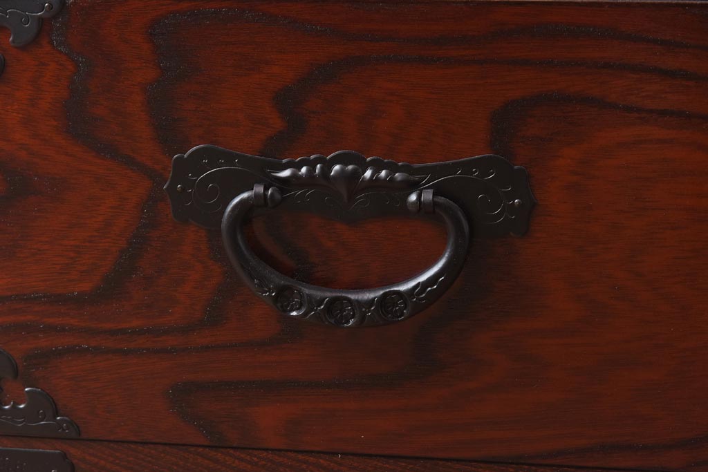 【買取】在庫未使用品 IDC大塚家具 欅産業 KC-35 仙台箪笥 三・五尺兼用タンス(衣装箪笥)(定価約61万5千円)