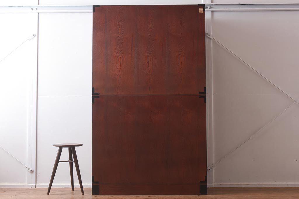 【買取】在庫未使用品 IDC大塚家具 欅産業 KC-35 仙台箪笥 三・五尺兼用タンス(衣装箪笥)(定価約61万5千円)