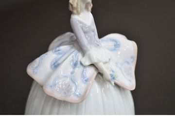 【買取】ユーロカーサ(EURO CASA)　リヤドロ(LLADRO)　春の貴婦人　卓上ベル(廃盤品)