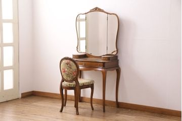 【買取】松永工房　カンティーニュシリーズ　チェア付きドレッサーを買取りました。(定価約34万円)