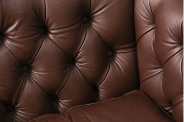 【買取】中古　美品　ビンテージ　モビリア　チェスターフィールド風の本革製ソファ(三人掛けソファ、3Pソファ)