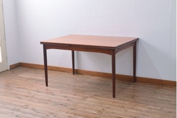【買取】北欧家具　デンマークヴィンテージ　チーク材　エクステンションテーブルを買取りました。