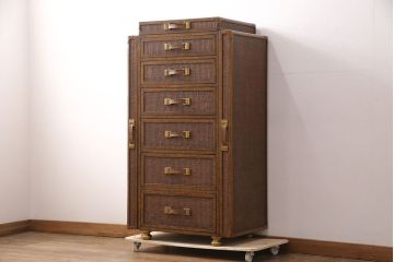 【買取】中古　極美品　MAITLAND SMITH(メートランドスミス)　希少!アクセサリーの収納に便利なジュエリーチェスト(定価約80万円)(ランジェリーチェスト、引き出し)