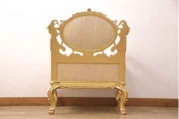 【買取】SILIK(シリック) ゴールド ロココ調 1人掛けソファを買取ました。(定価約65万円