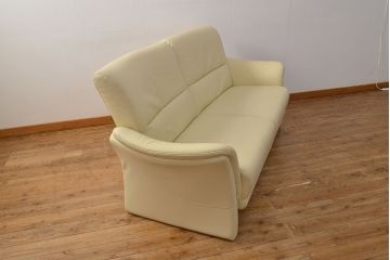 【買取】中古 美品 IDC大塚家具取り扱い 高級ブランド himolla(ヒモラ) Kassel(カッセル) 高級感ある佇まいの本革2人掛けソファ(定価約40万円)(二人掛けソファ、アームチェア)