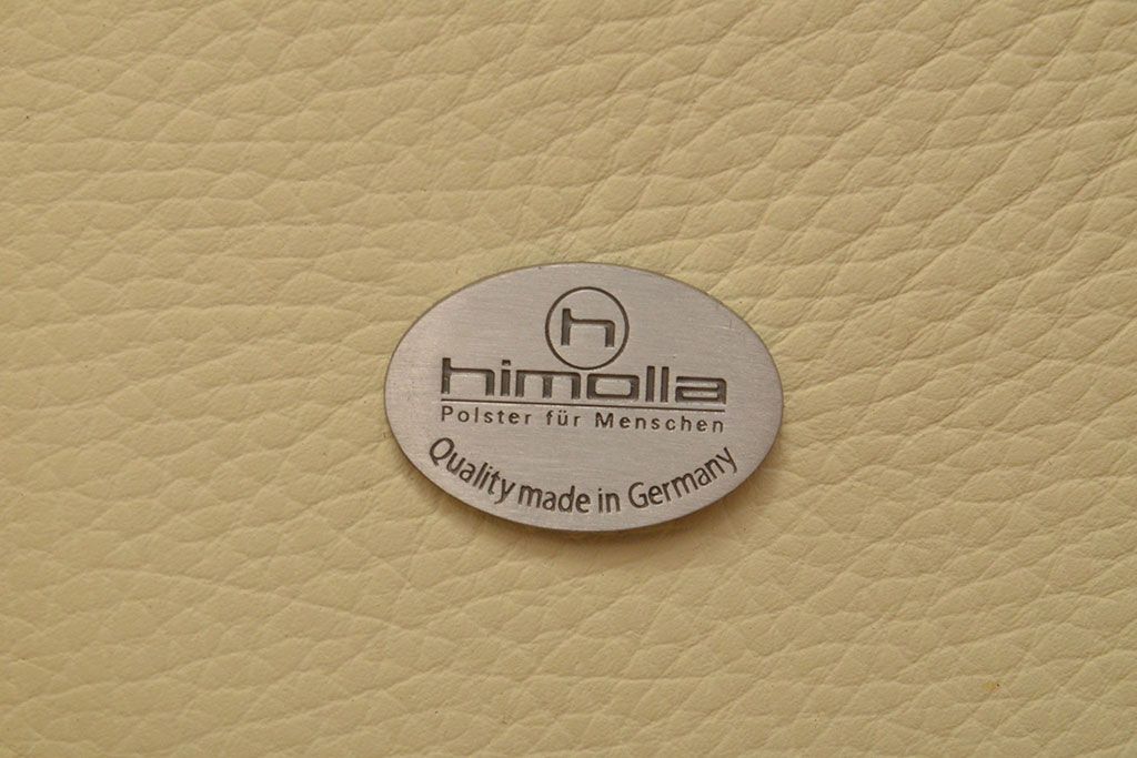 【買取】中古 美品 IDC大塚家具取り扱い 高級ブランド himolla(ヒモラ) Kassel(カッセル) 高級感ある佇まいの本革2人掛けソファ(定価約40万円)(二人掛けソファ、アームチェア)