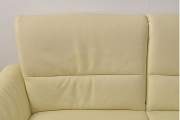 【買取】中古 美品 IDC大塚家具取り扱い 高級ブランド himolla(ヒモラ) Kassel(カッセル) 高級感ある佇まいの本革2人掛けソファ(定価約40万円)(二人掛けソファ、アームチェア)