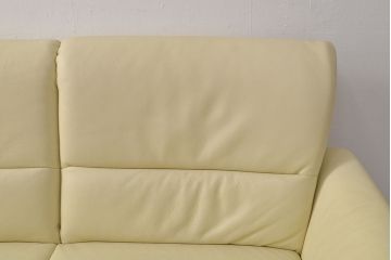 【買取】中古 美品 IDC大塚家具取り扱い 高級ブランド himolla(ヒモラ) Kassel(カッセル) 高級感ある佇まいの本革2人掛けソファ(定価約40万円)(二人掛けソファ、アームチェア)