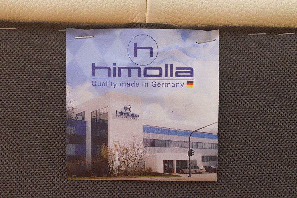 【買取】中古 美品 IDC大塚家具取り扱い 高級ブランド himolla(ヒモラ) Kassel(カッセル) 高級感ある佇まいの本革2人掛けソファ(定価約40万円)(二人掛けソファ、アームチェア)
