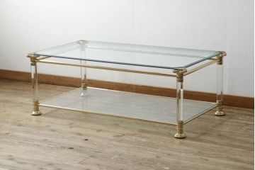 【買取】サァラ麻布取扱い　ORSENIGO(オルセニゴ)　天板・棚板ガラス製　センターテーブルを買取りました。(定価約36万円)