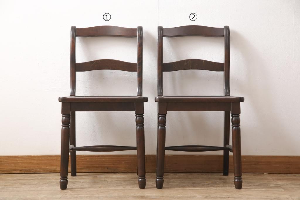 【買取】北海道民芸家具　HM686のチェア2脚セットを買取ました。