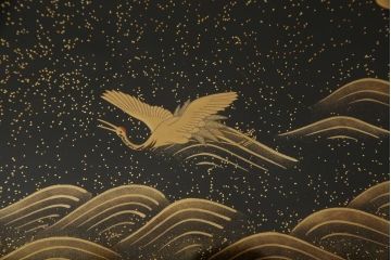 【買取】輪島塗　宮内庁蒔絵司　木村華邸作　高蒔絵　金蒔絵　文机を買取りました