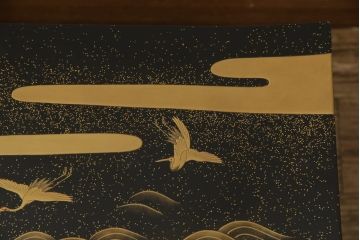 【買取】輪島塗　宮内庁蒔絵司　木村華邸作　高蒔絵　金蒔絵　文机を買取りました