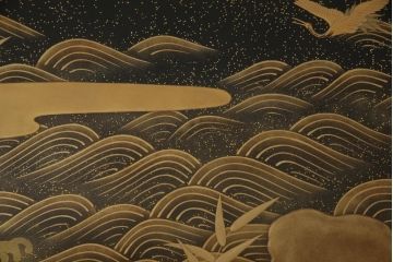 【買取】輪島塗　宮内庁蒔絵司　木村華邸作　高蒔絵　金蒔絵　文机を買取りました