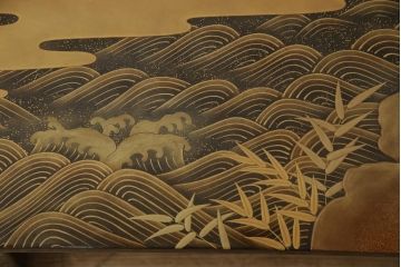 【買取】輪島塗　宮内庁蒔絵司　木村華邸作　高蒔絵　金蒔絵　文机を買取りました