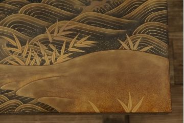 【買取】輪島塗　宮内庁蒔絵司　木村華邸作　高蒔絵　金蒔絵　文机を買取りました
