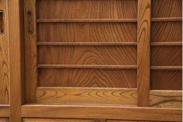 【買取】高級国産手造り家具　総ケヤキ　水屋箪笥サイドボードを買取りました。
