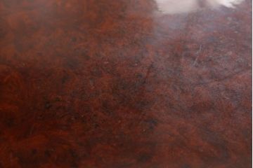 【買取】特大!!　花梨材(カリン材)　葡萄杢　極厚天板8.5cm　一枚板　座卓を買取りました