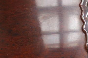 【買取】特大!!　花梨材(カリン材)　葡萄杢　極厚天板8.5cm　一枚板　座卓を買取りました