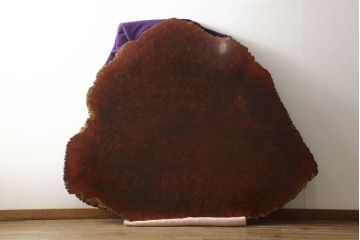 【買取】特大!!　花梨材(カリン材)　葡萄杢　極厚天板8.5cm　一枚板　座卓を買取りました