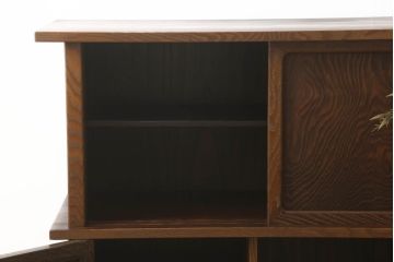 【買取】最高級　指物家具　金蒔絵　神代杉・桑材・桐材使用　大型茶棚を買取りました