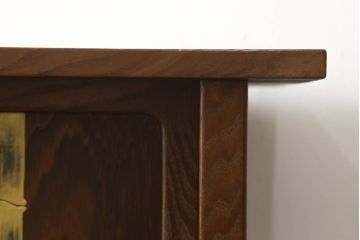 【買取】最高級　指物家具　金蒔絵　神代杉・桑材・桐材使用　大型茶棚を買取りました