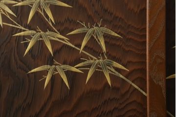 【買取】最高級　指物家具　金蒔絵　神代杉・桑材・桐材使用　大型茶棚を買取りました