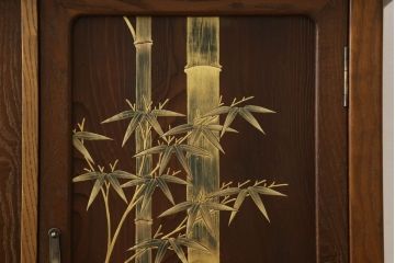 【買取】最高級　指物家具　金蒔絵　神代杉・桑材・桐材使用　大型茶棚を買取りました